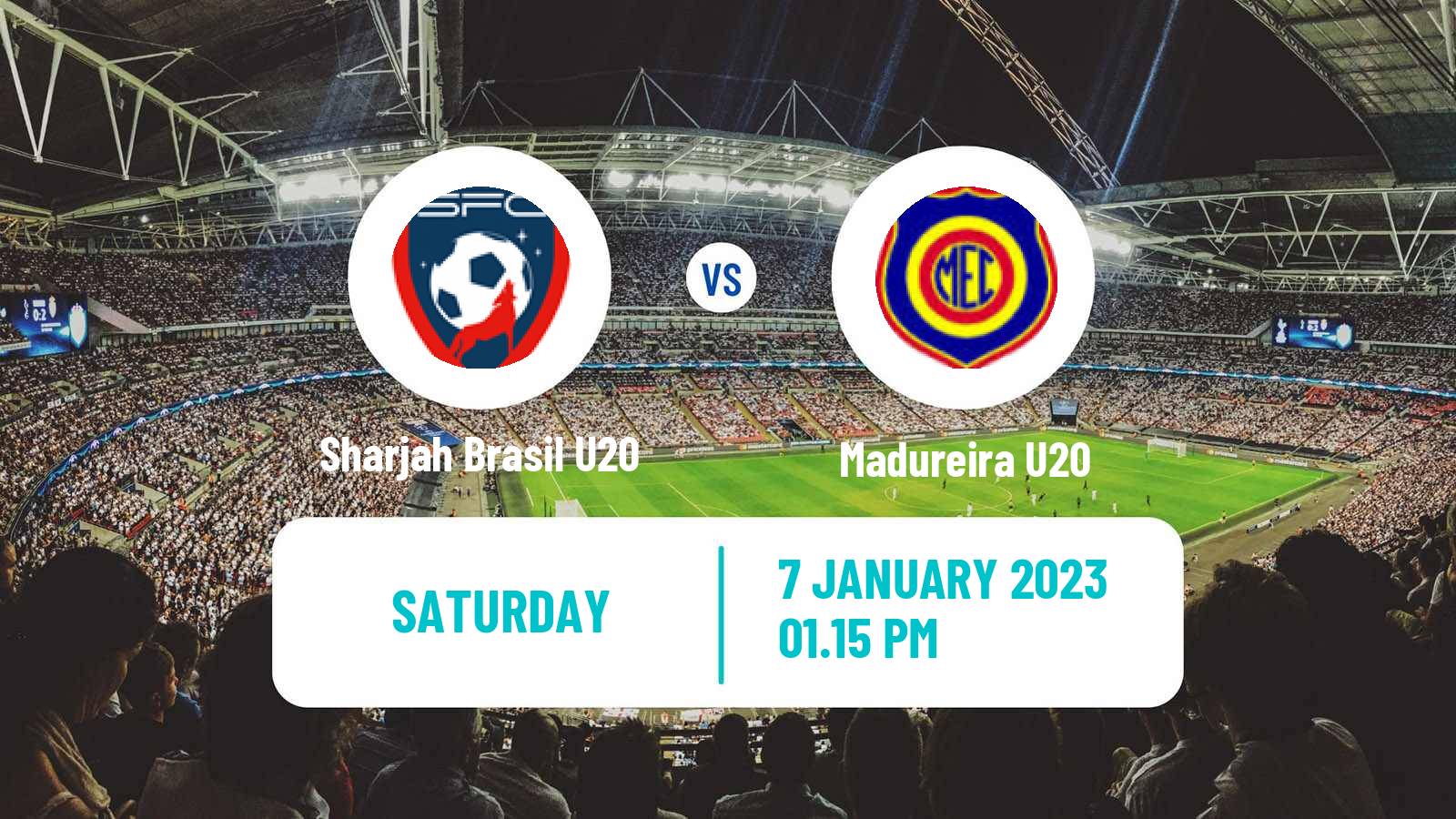 Soccer Brazilian Copa Sao Paulo de juniores Sharjah Brasil U20 - Madureira U20