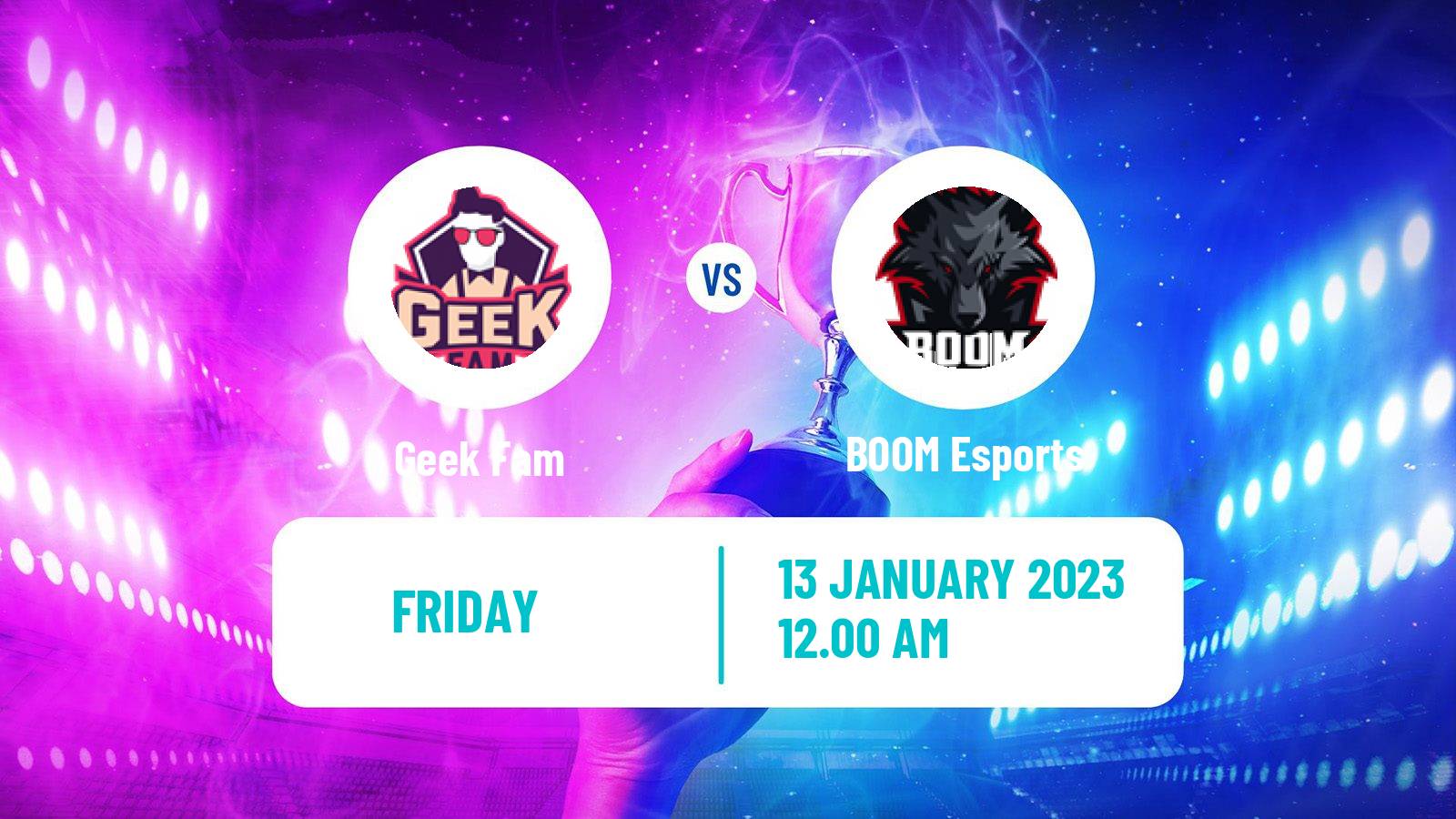 Esports eSports Geek Fam - BOOM Esports