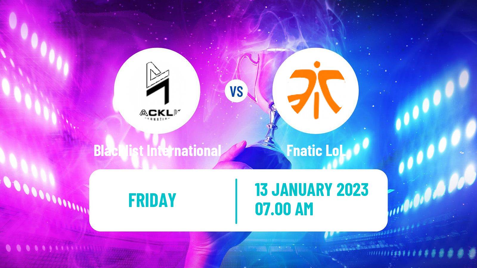 Esports eSports Blacklist International - Fnatic