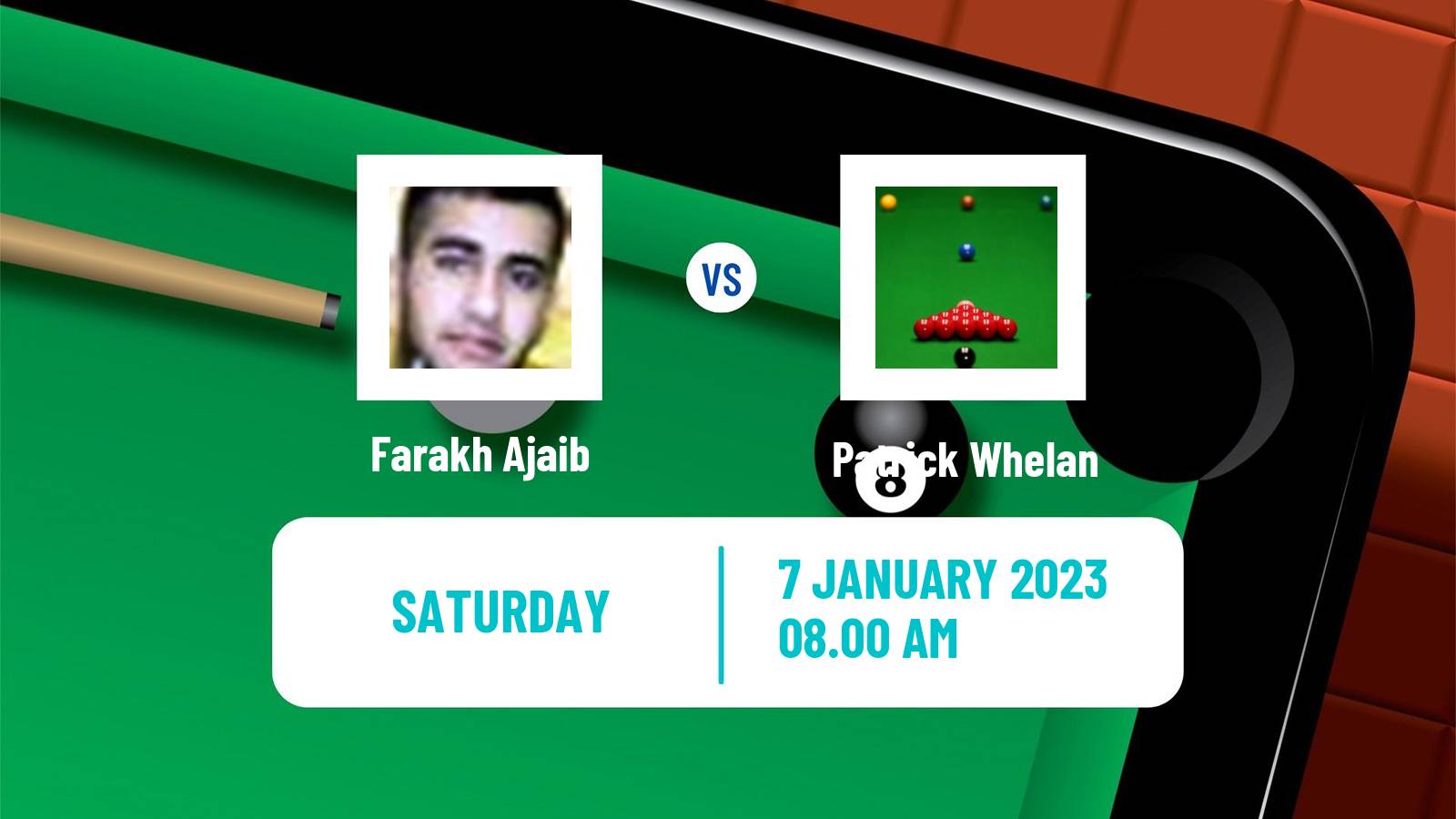 Snooker Snooker Farakh Ajaib - Patrick Whelan
