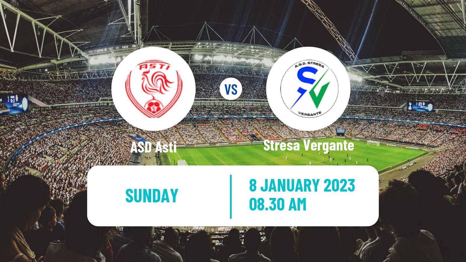 Soccer Italian Serie D - Group A Asti - Stresa Vergante