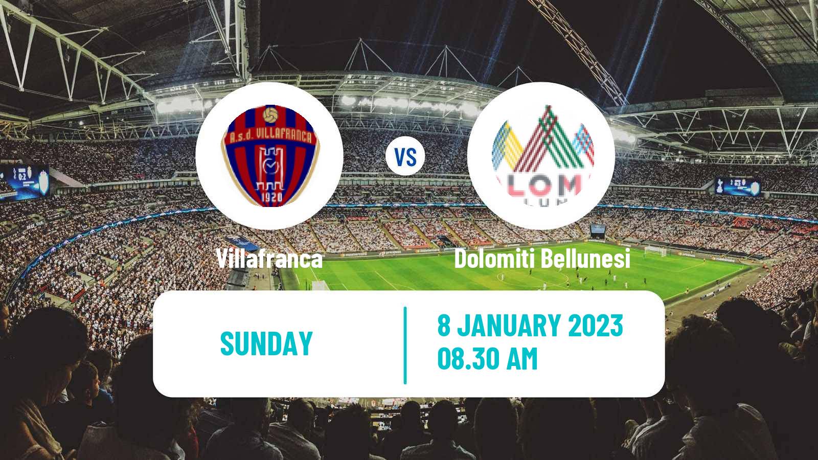 Soccer Italian Serie D - Group C Villafranca - Dolomiti Bellunesi