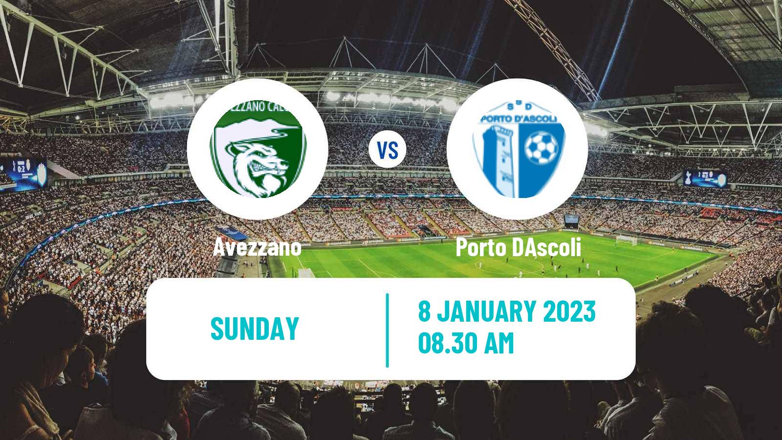 Soccer Italian Serie D - Group F Avezzano - Porto D'Ascoli