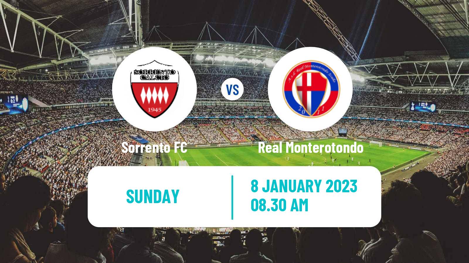 Soccer Italian Serie D - Group G Sorrento - Real Monterotondo