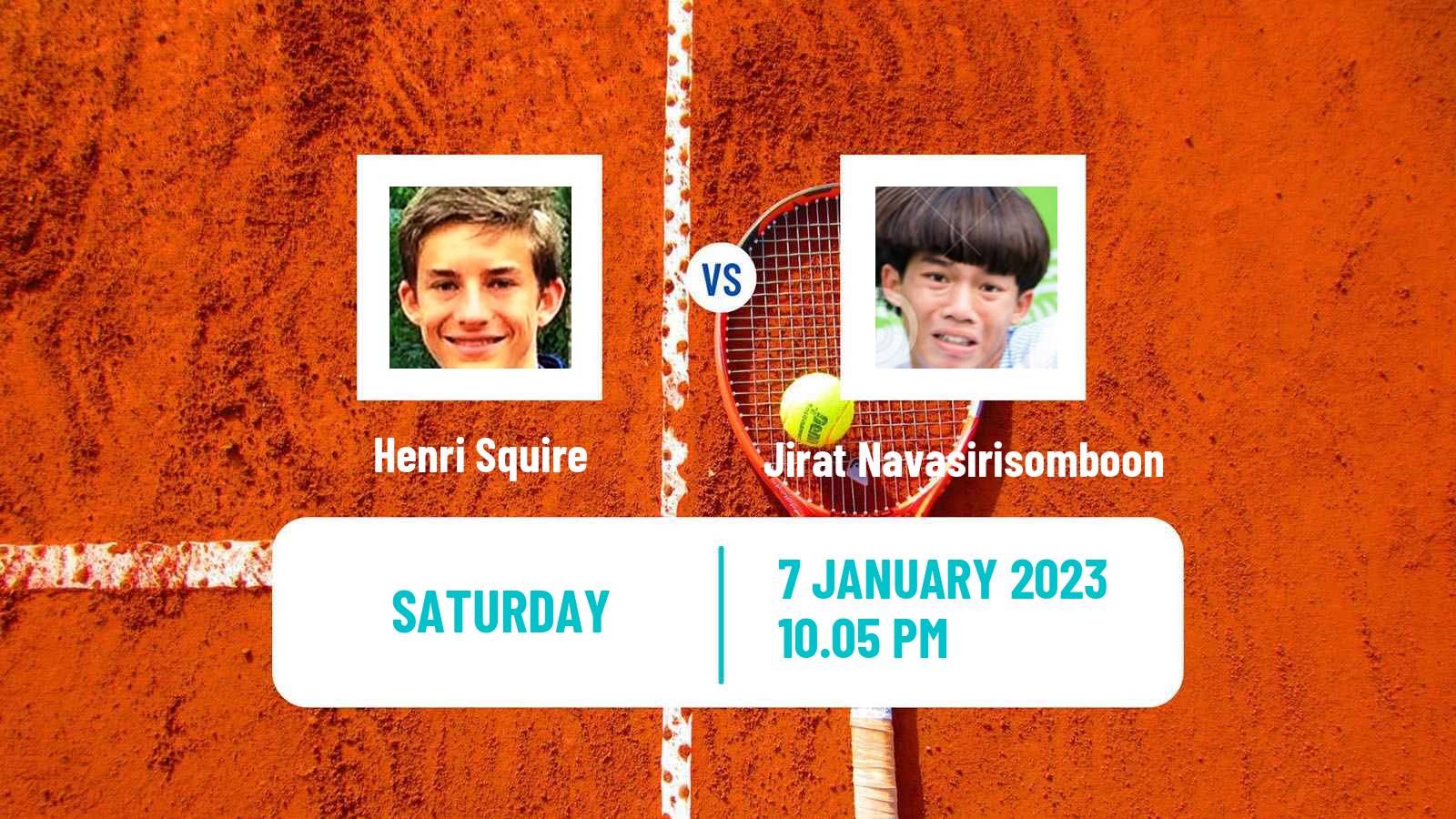 Tennis ATP Challenger Henri Squire - Jirat Navasirisomboon