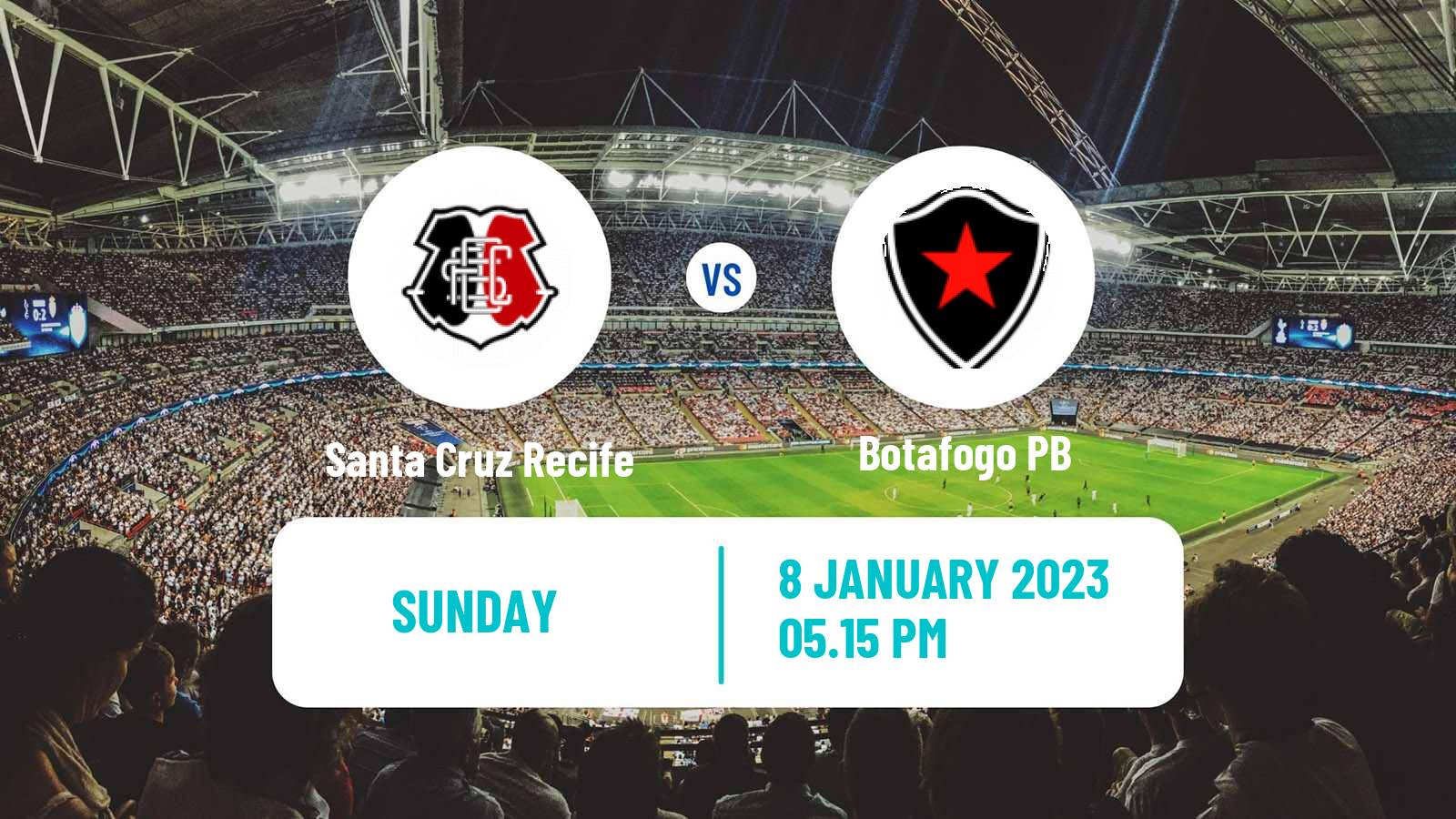 Soccer Brazilian Copa do Nordeste Santa Cruz Recife - Botafogo PB