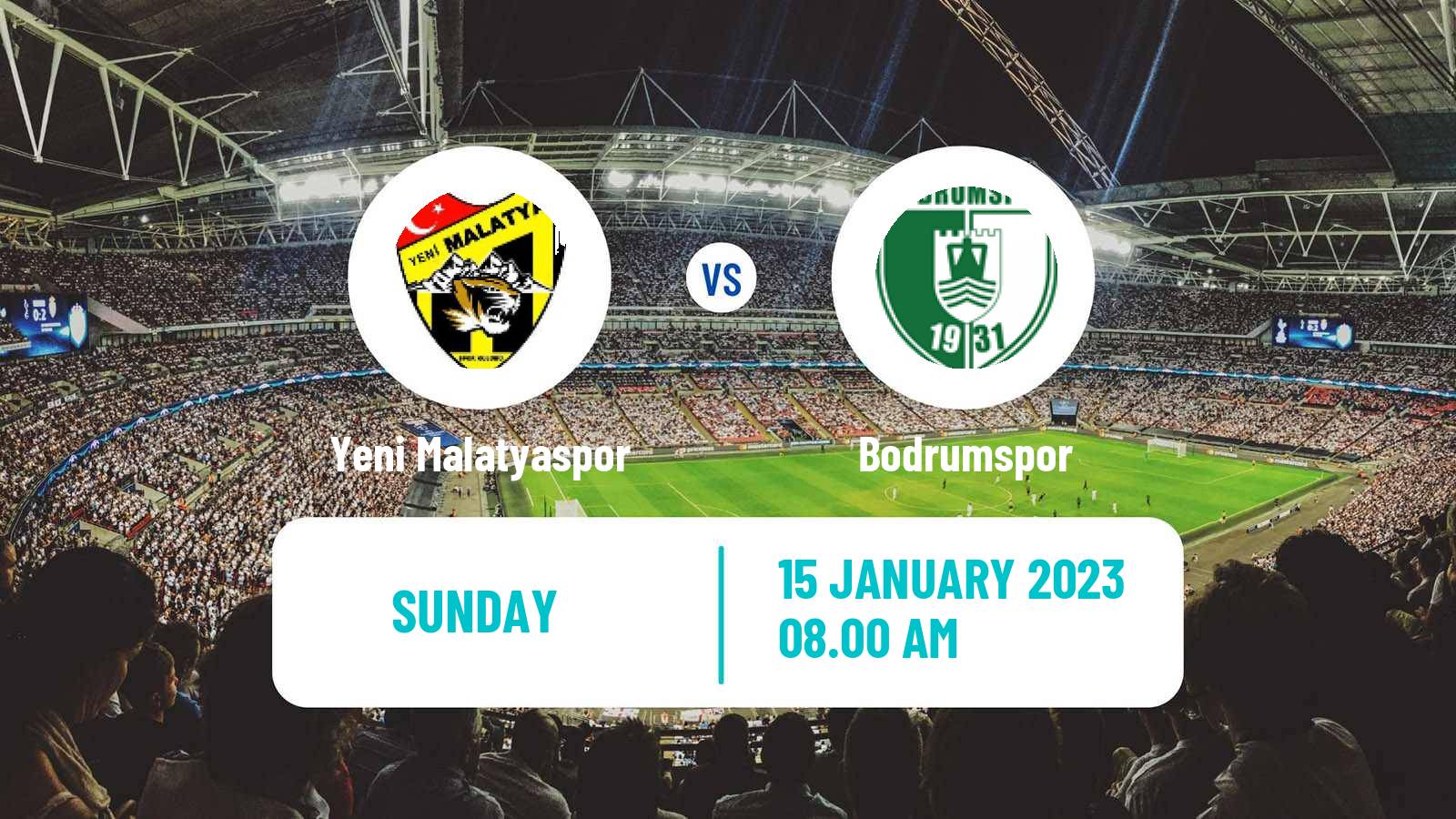 Soccer Turkish First League Yeni Malatyaspor - Bodrumspor