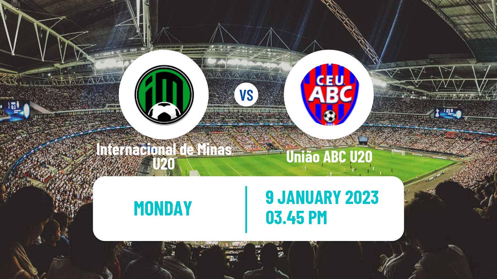 Soccer Brazilian Copa Sao Paulo de juniores Internacional de Minas U20 - União ABC U20