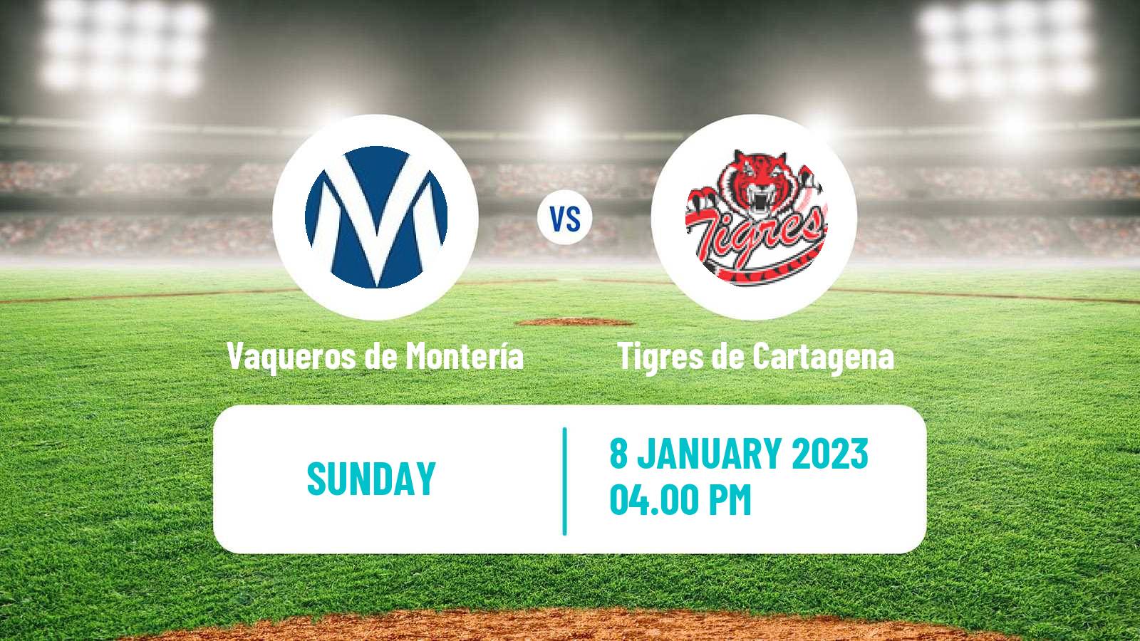 Baseball Colombian LPB Baseball Vaqueros de Montería - Tigres de Cartagena