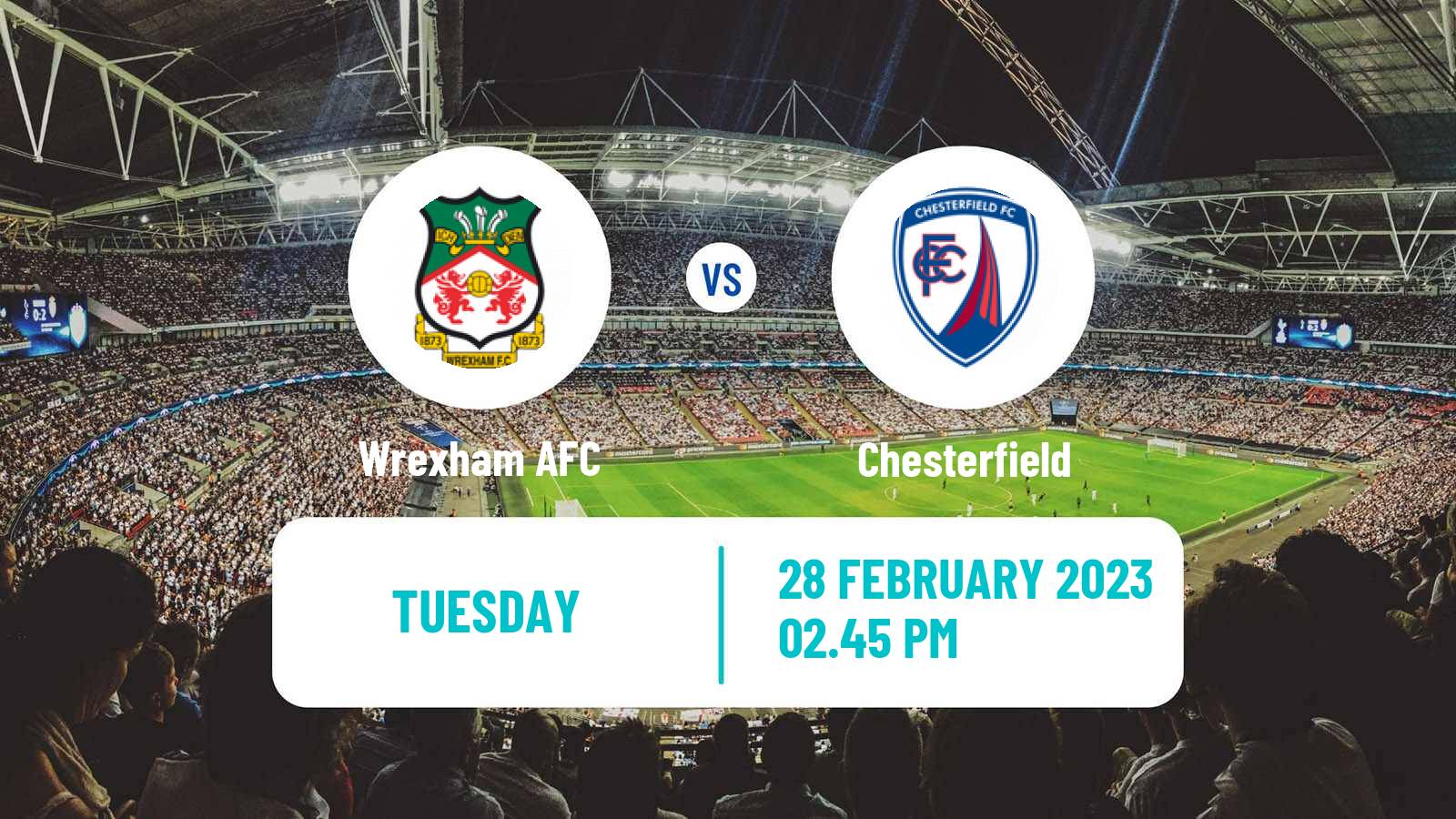 Soccer English National League Wrexham - Chesterfield