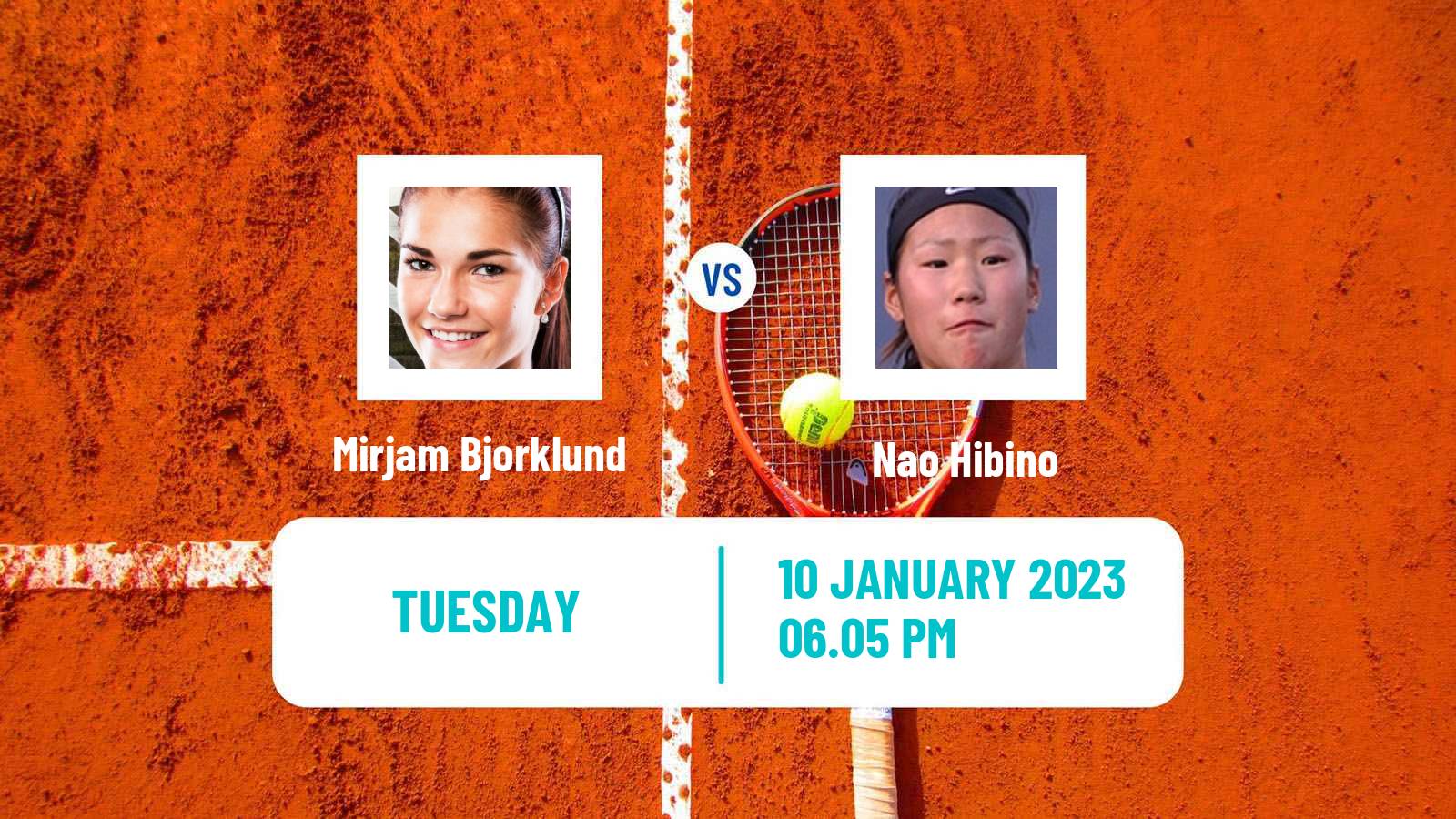 Tennis WTA Australian Open Mirjam Bjorklund - Nao Hibino