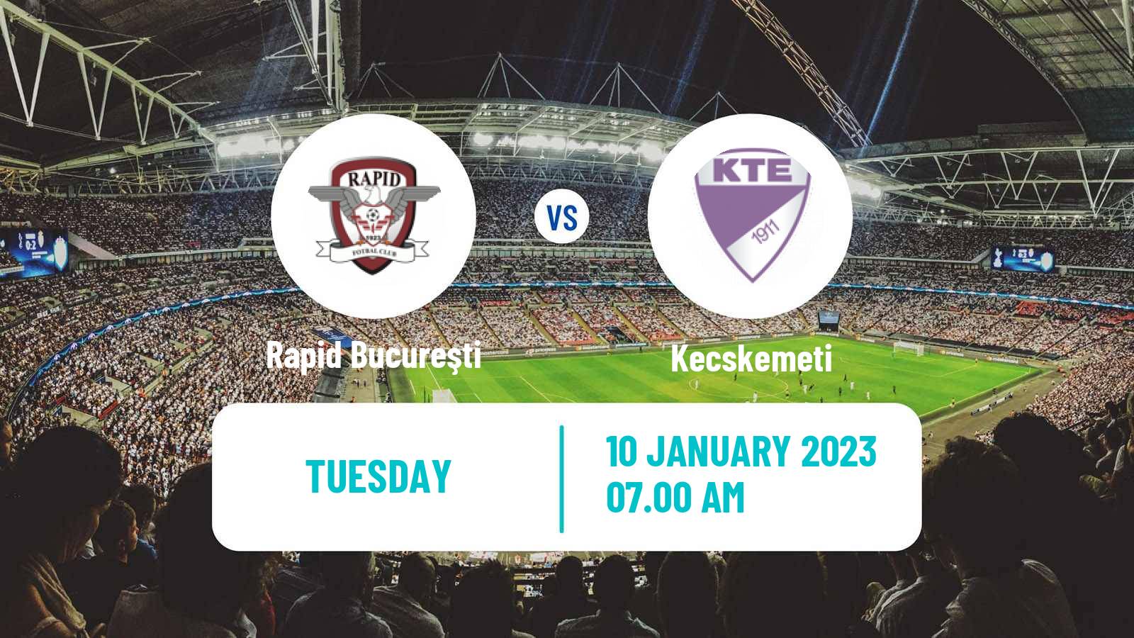 Soccer Club Friendly Rapid Bucureşti - Kecskemeti
