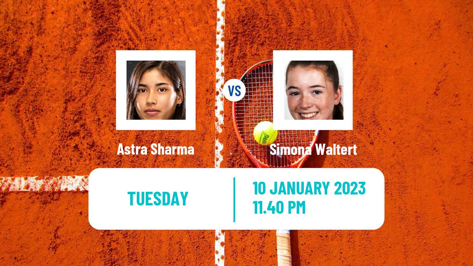 Tennis WTA Australian Open Astra Sharma - Simona Waltert