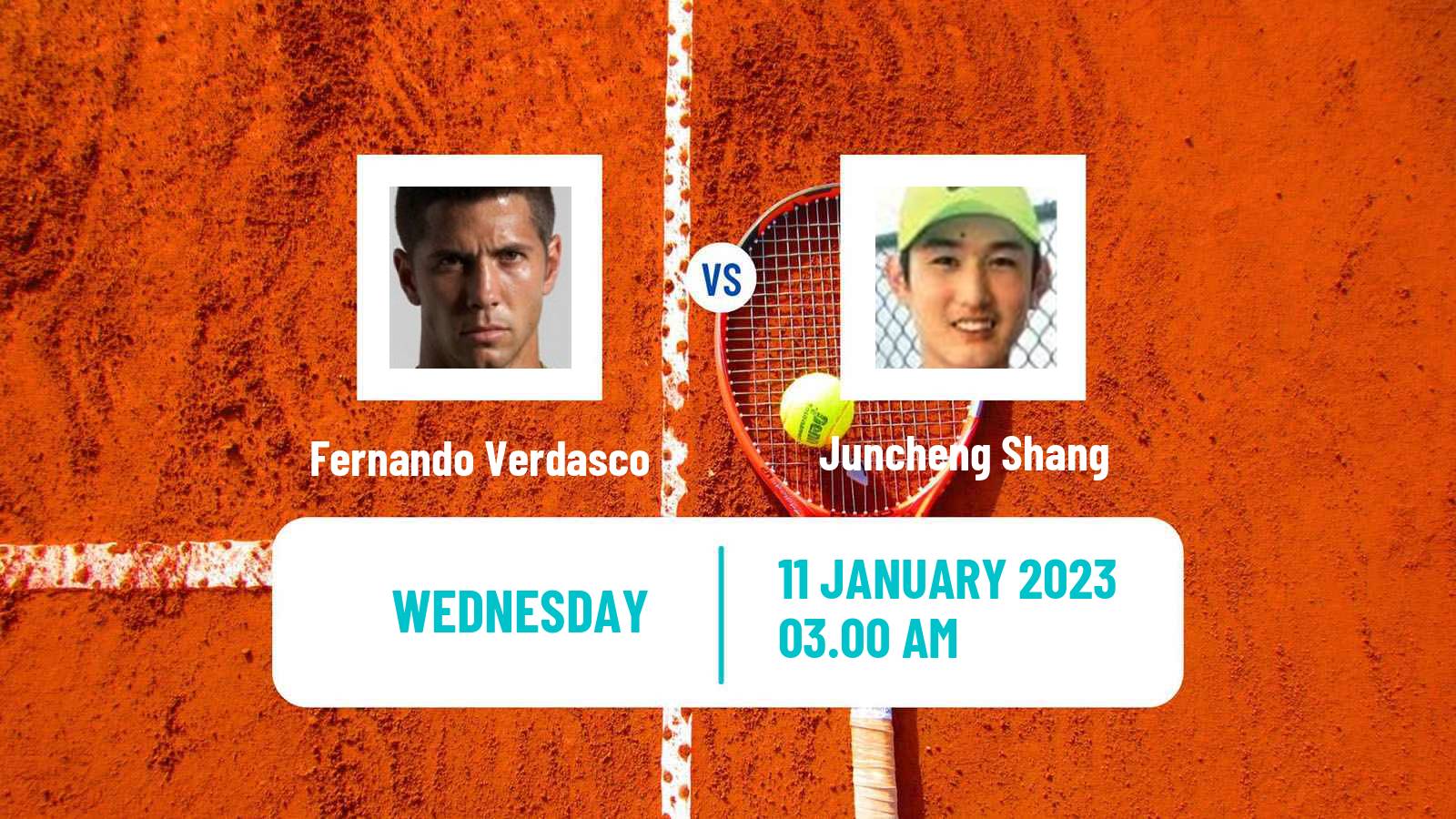 Tennis ATP Australian Open Fernando Verdasco - Juncheng Shang