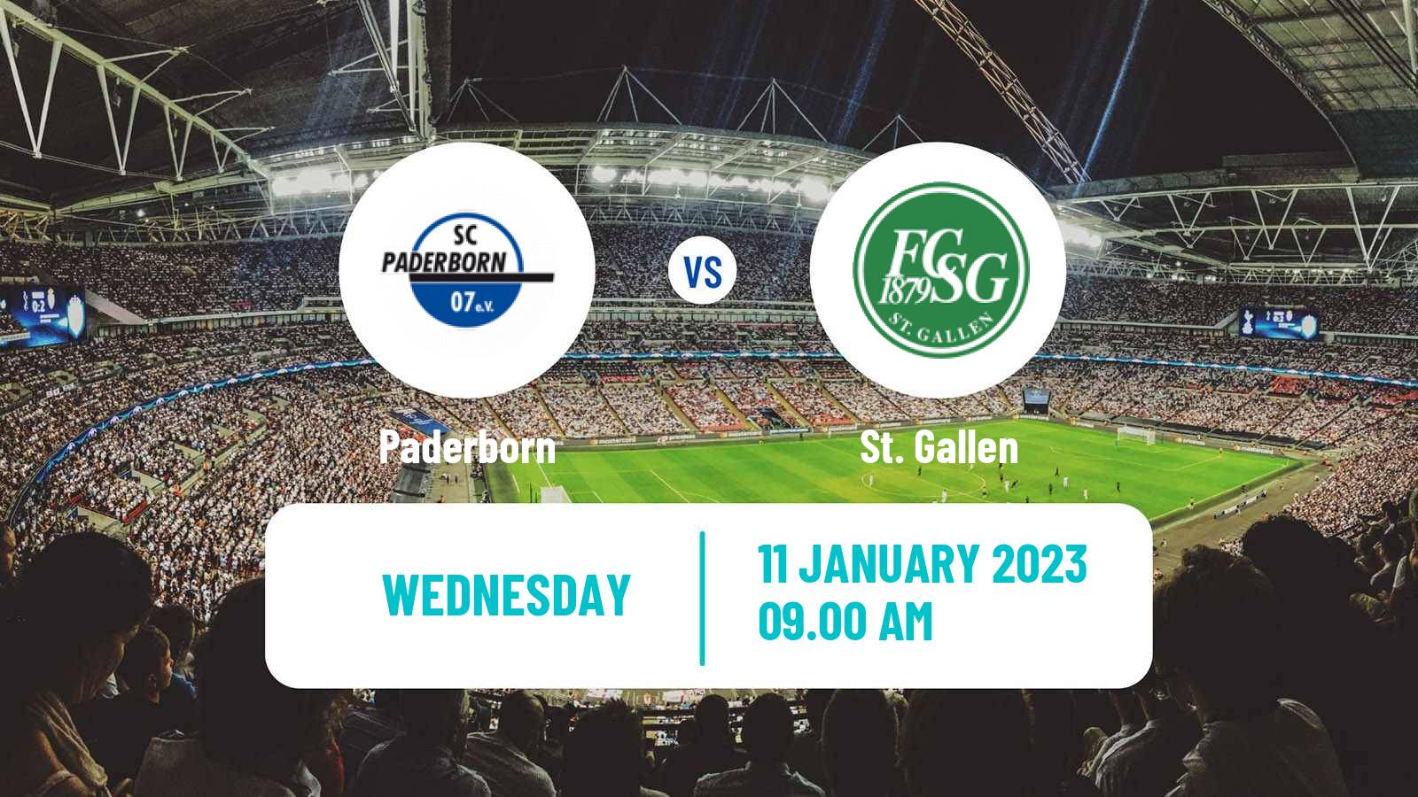 Soccer Club Friendly Paderborn - St. Gallen