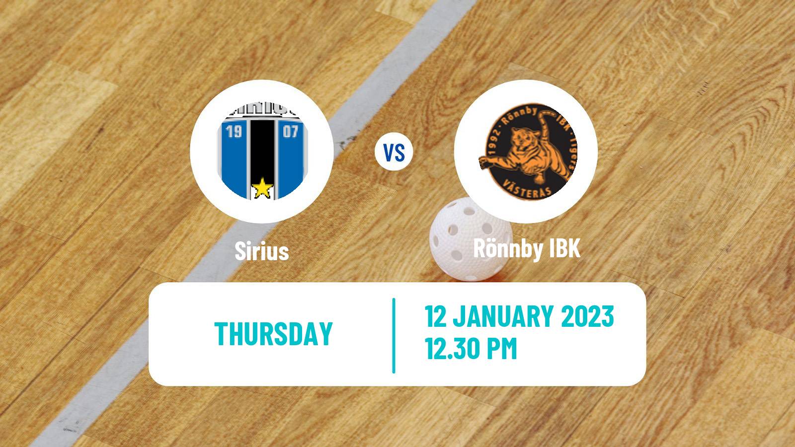 Floorball Swedish Superligan Floorball Women Sirius - Rönnby IBK
