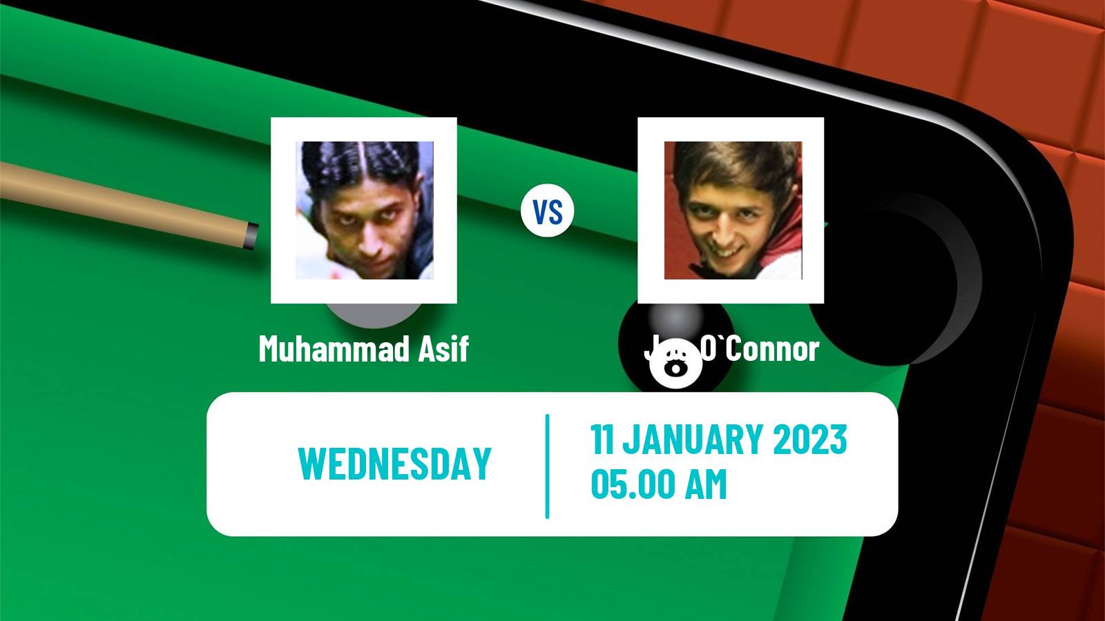 Snooker Snooker Muhammad Asif - Joe O`Connor