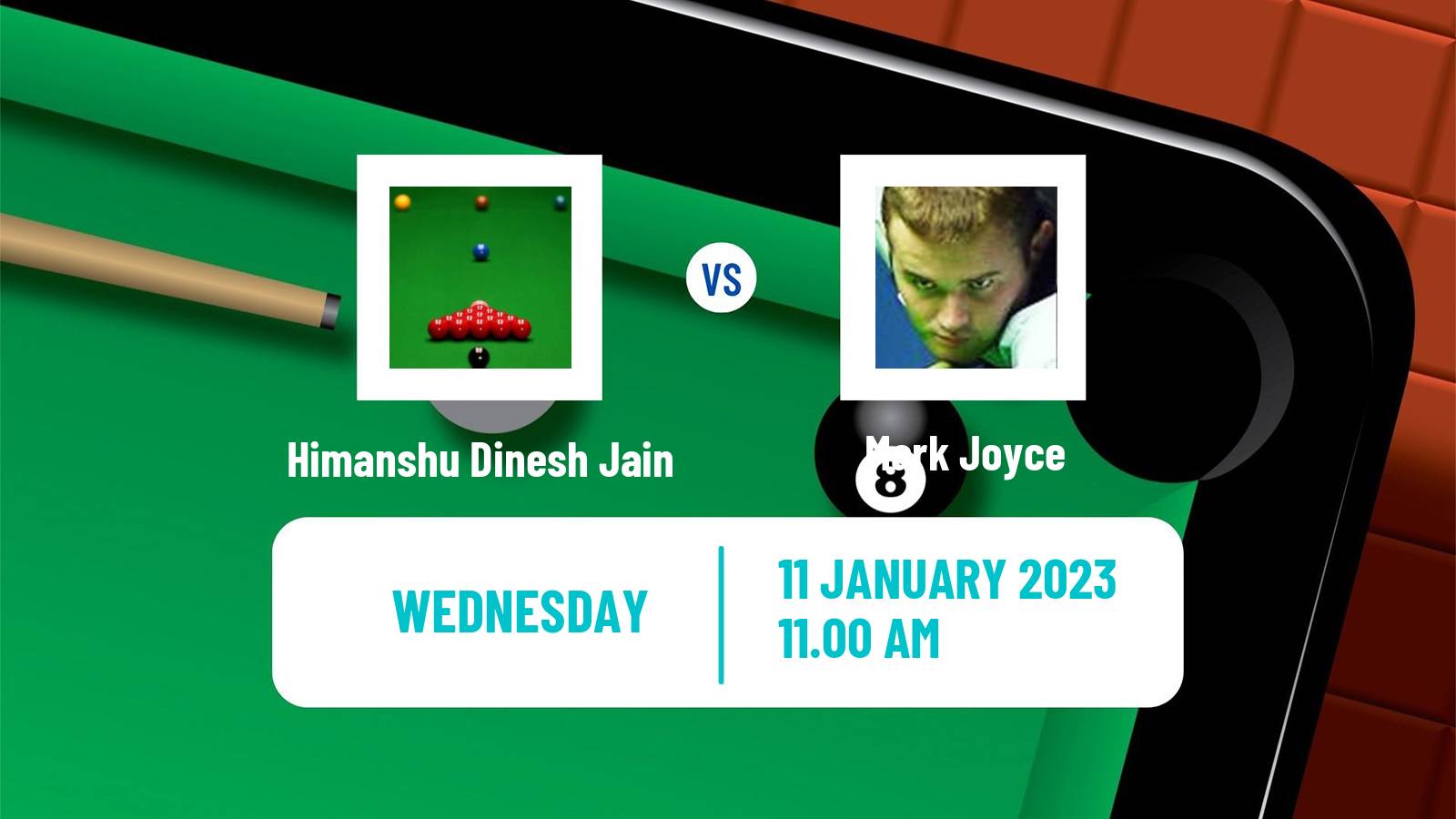 Snooker Snooker Himanshu Dinesh Jain - Mark Joyce