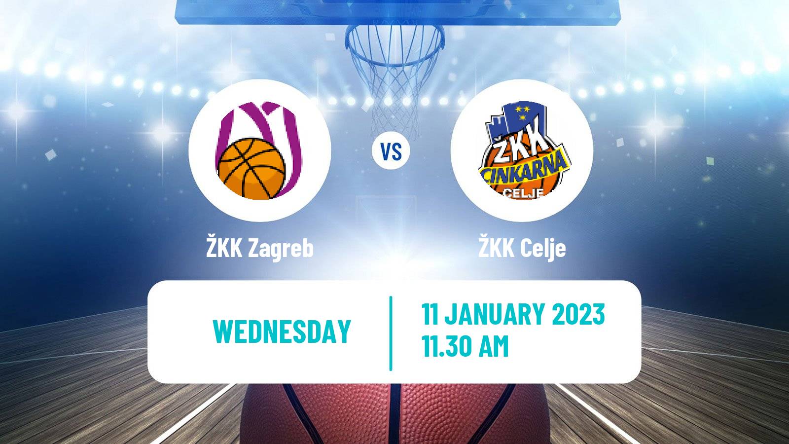 Basketball WABA League Zagreb - Celje