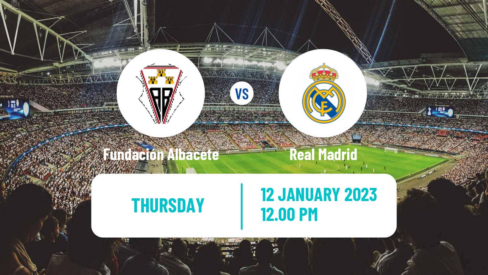 Soccer Spanish Copa De La Reina Fundación Albacete - Real Madrid