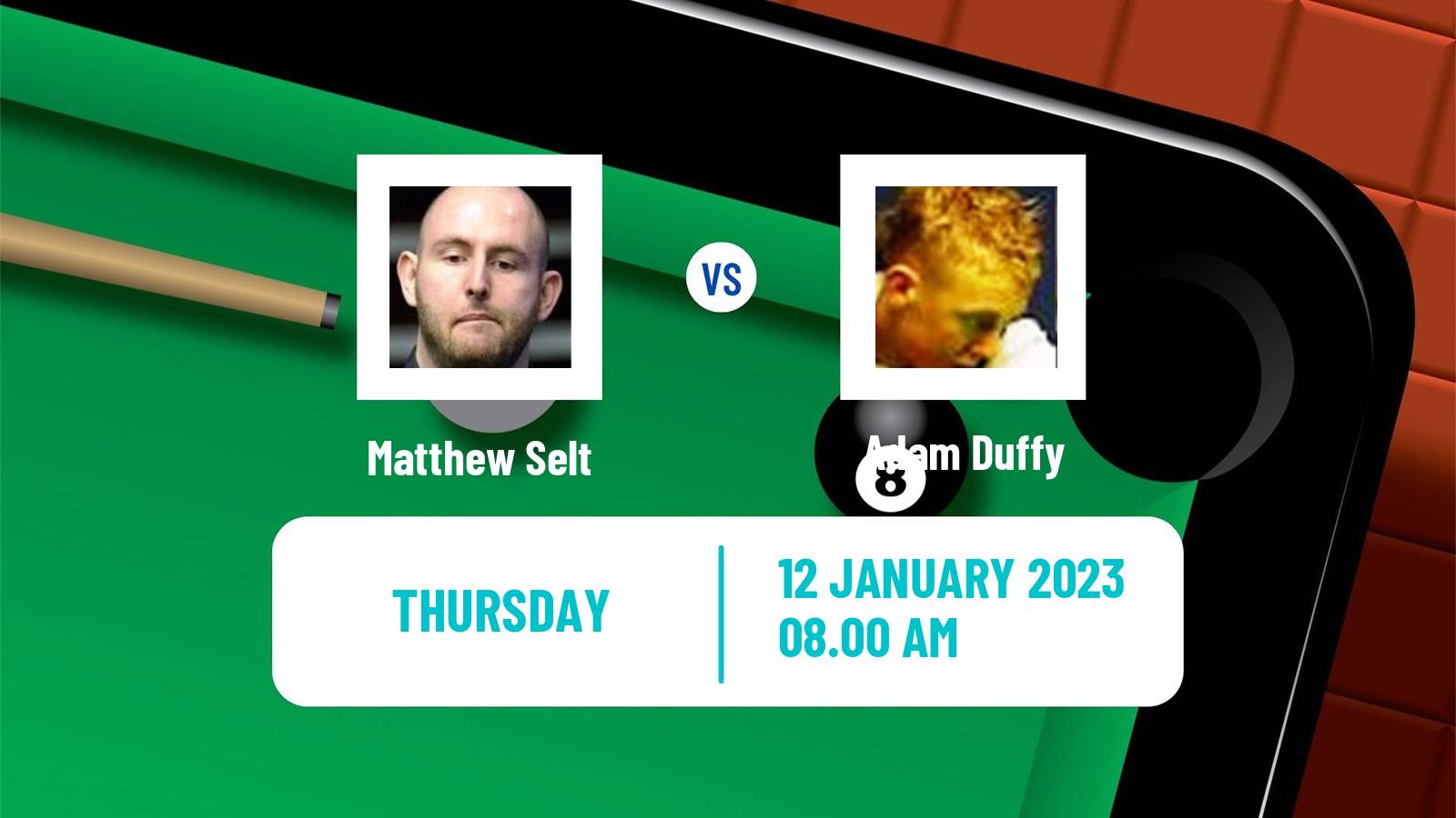 Snooker Snooker Matthew Selt - Adam Duffy