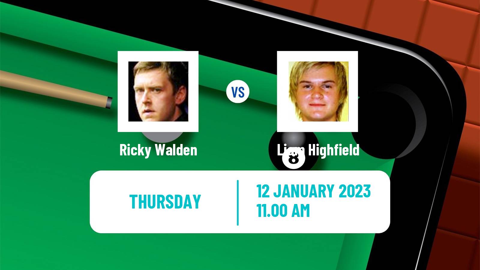 Snooker Snooker Ricky Walden - Liam Highfield
