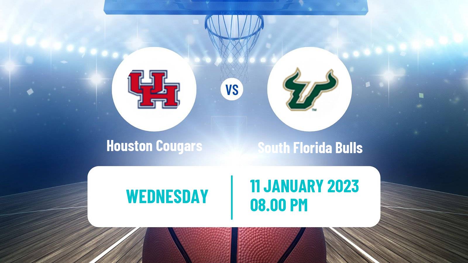 Basketball NCAA College Basketball Houston Cougars - South Florida Bulls