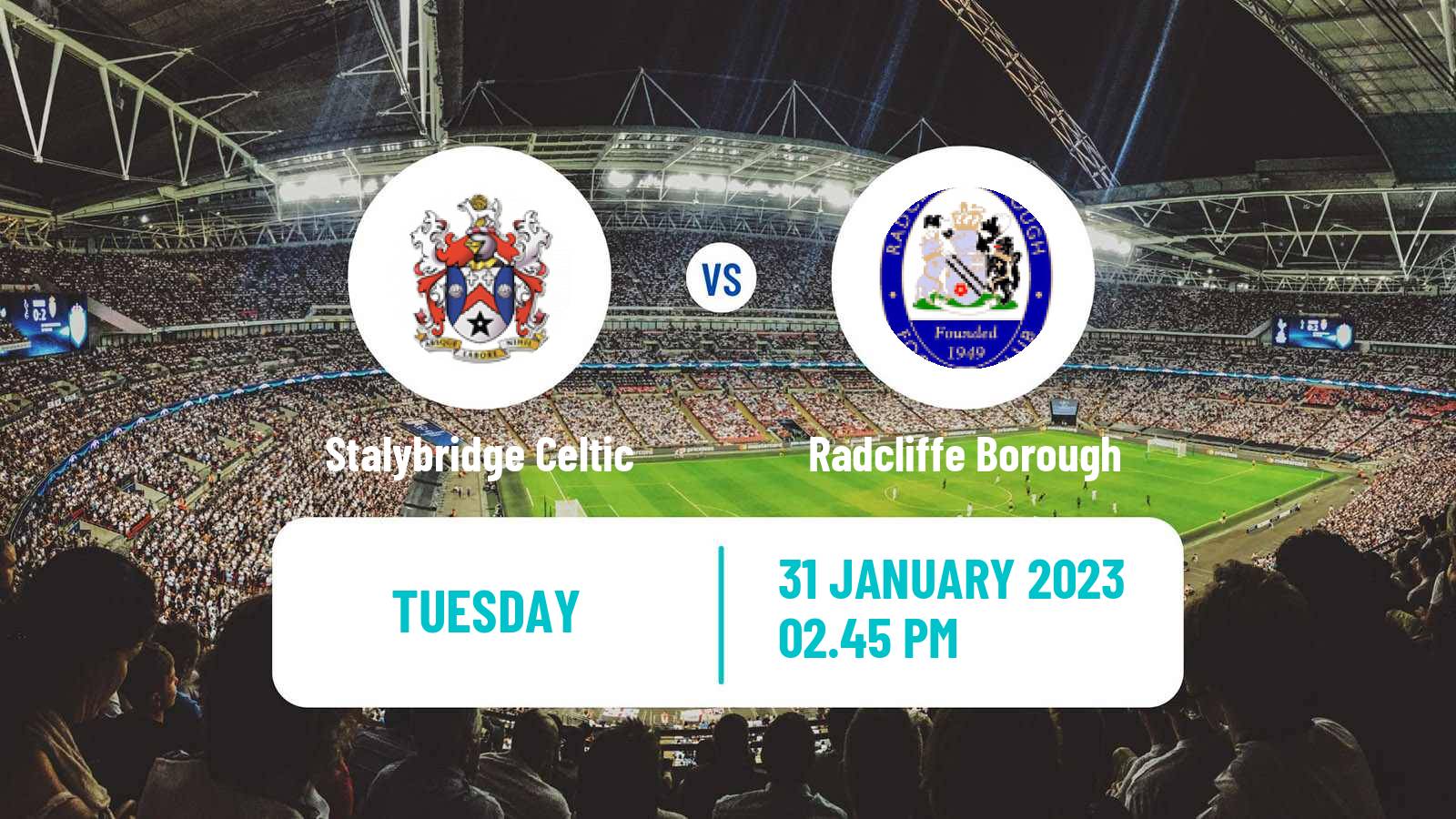 Soccer English NPL Premier Division Stalybridge Celtic - Radcliffe