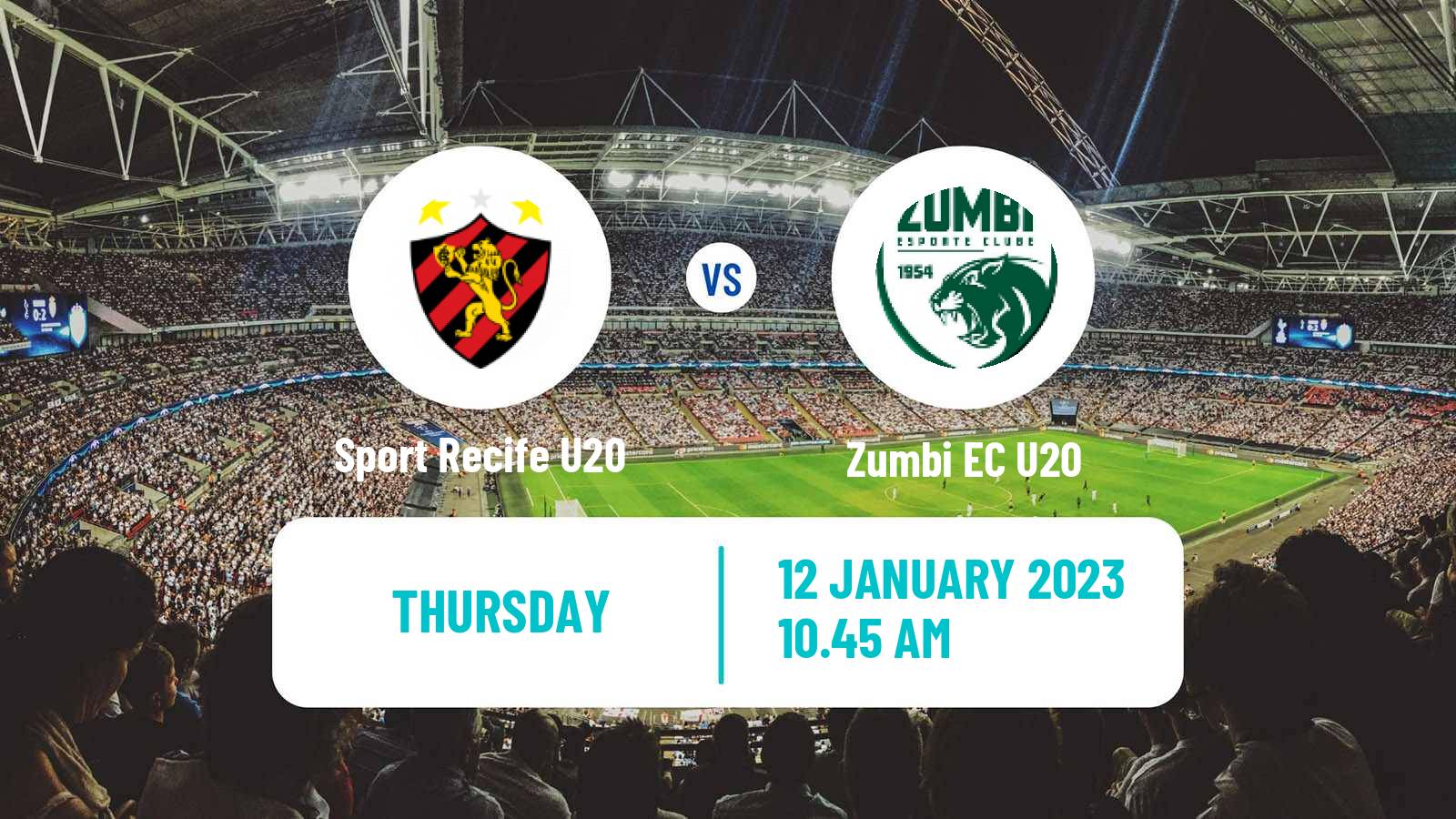 Soccer Brazilian Copa Sao Paulo de juniores Sport Recife U20 - Zumbi U20