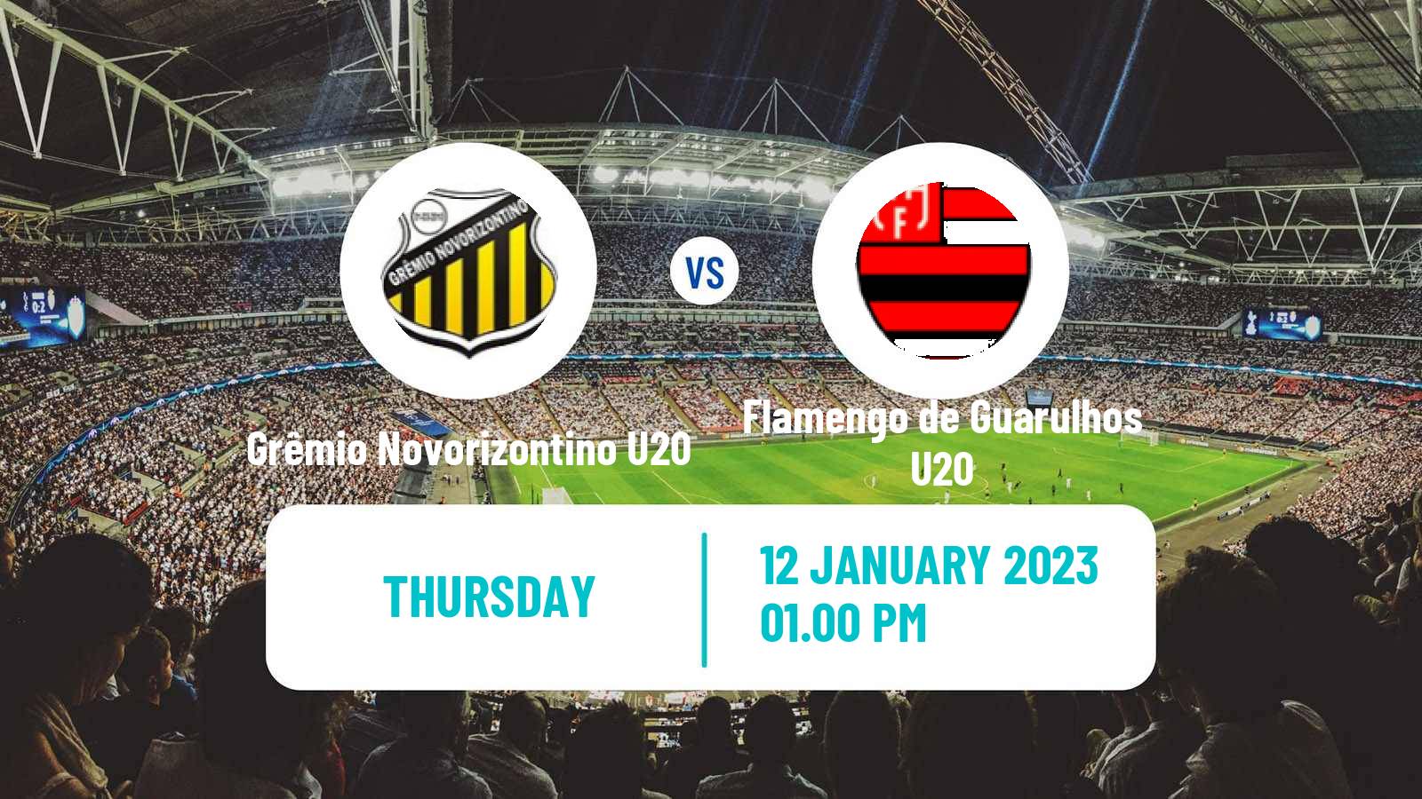 Soccer Brazilian Copa Sao Paulo de juniores Grêmio Novorizontino U20 - Flamengo de Guarulhos U20
