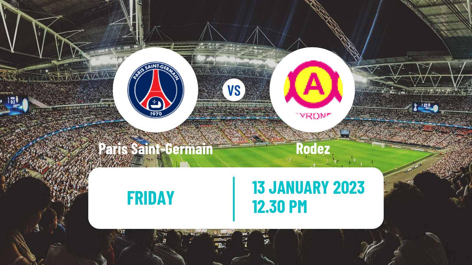 Soccer French Division 1 Women Paris Saint-Germain - Rodez