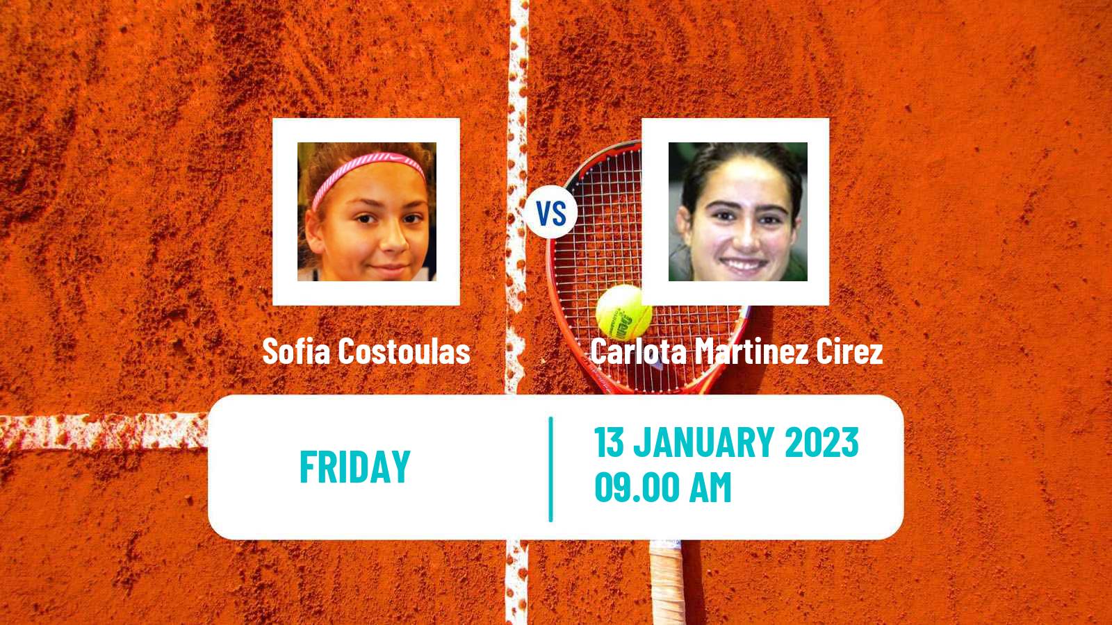Tennis ITF Tournaments Sofia Costoulas - Carlota Martinez Cirez
