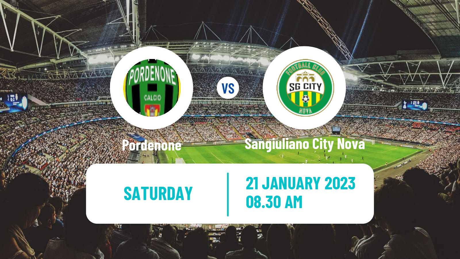 Soccer Italian Serie C Group A Pordenone - Sangiuliano City Nova