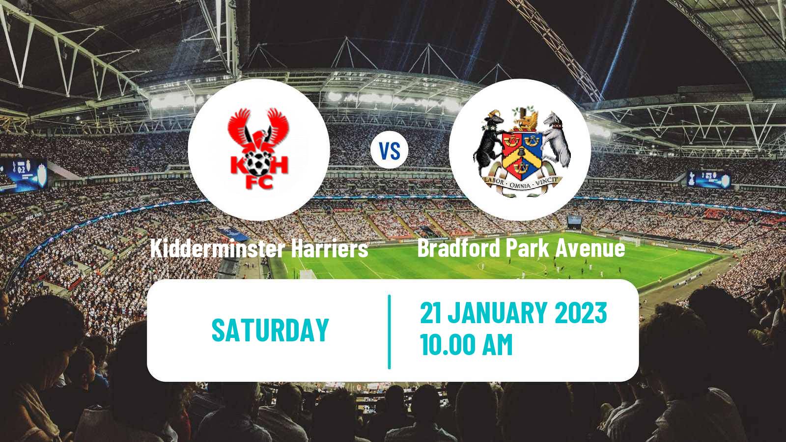 Soccer English National League North Kidderminster Harriers - Bradford Park Avenue