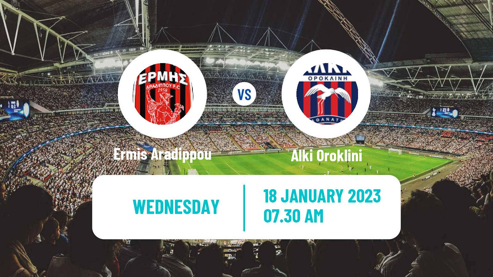 Soccer Cypriot Division 2 Ermis Aradippou - Alki Oroklini