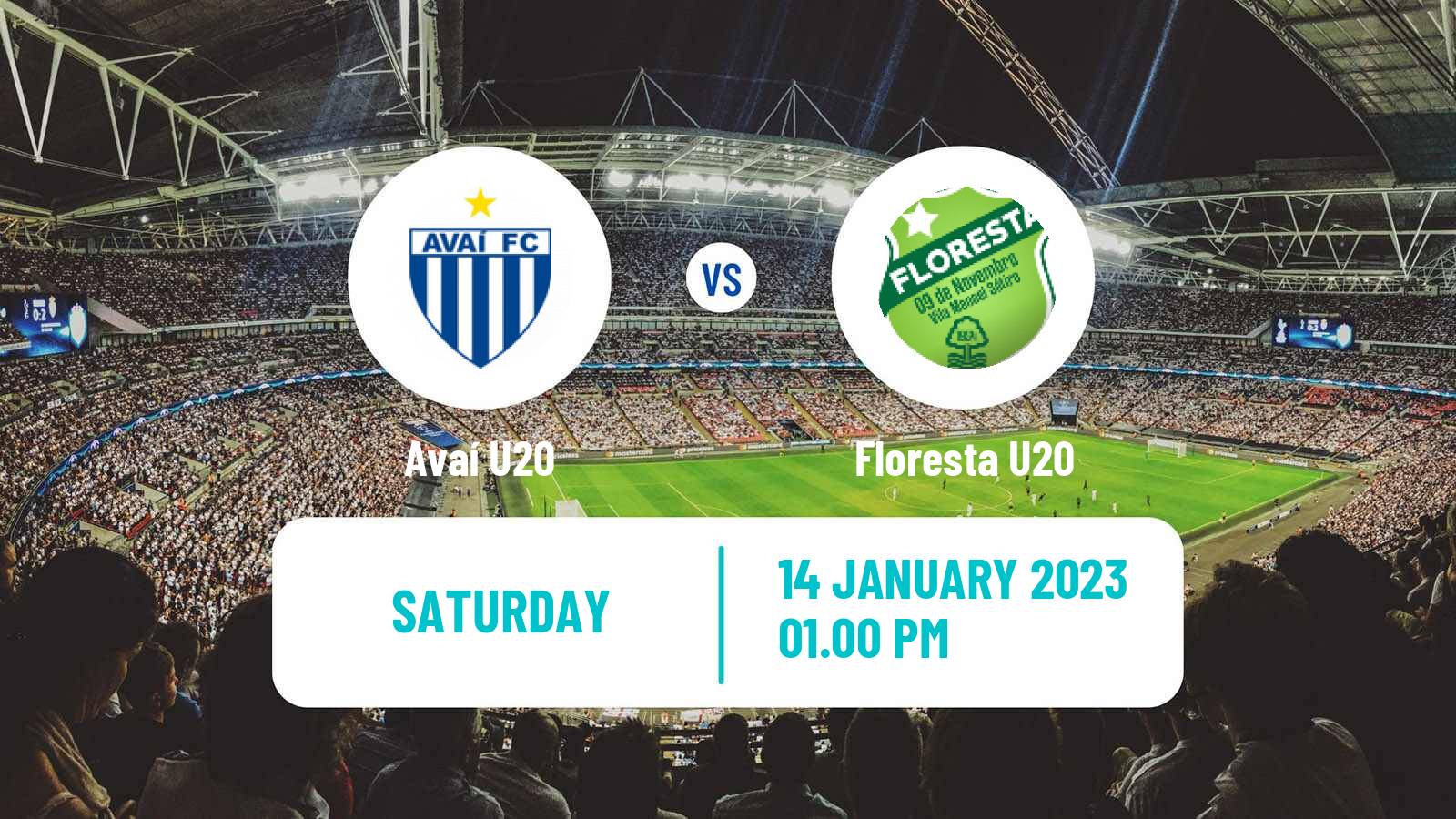 Football Brazilian Copa Sao Paulo de juniores Avaí U20 - Floresta U20
