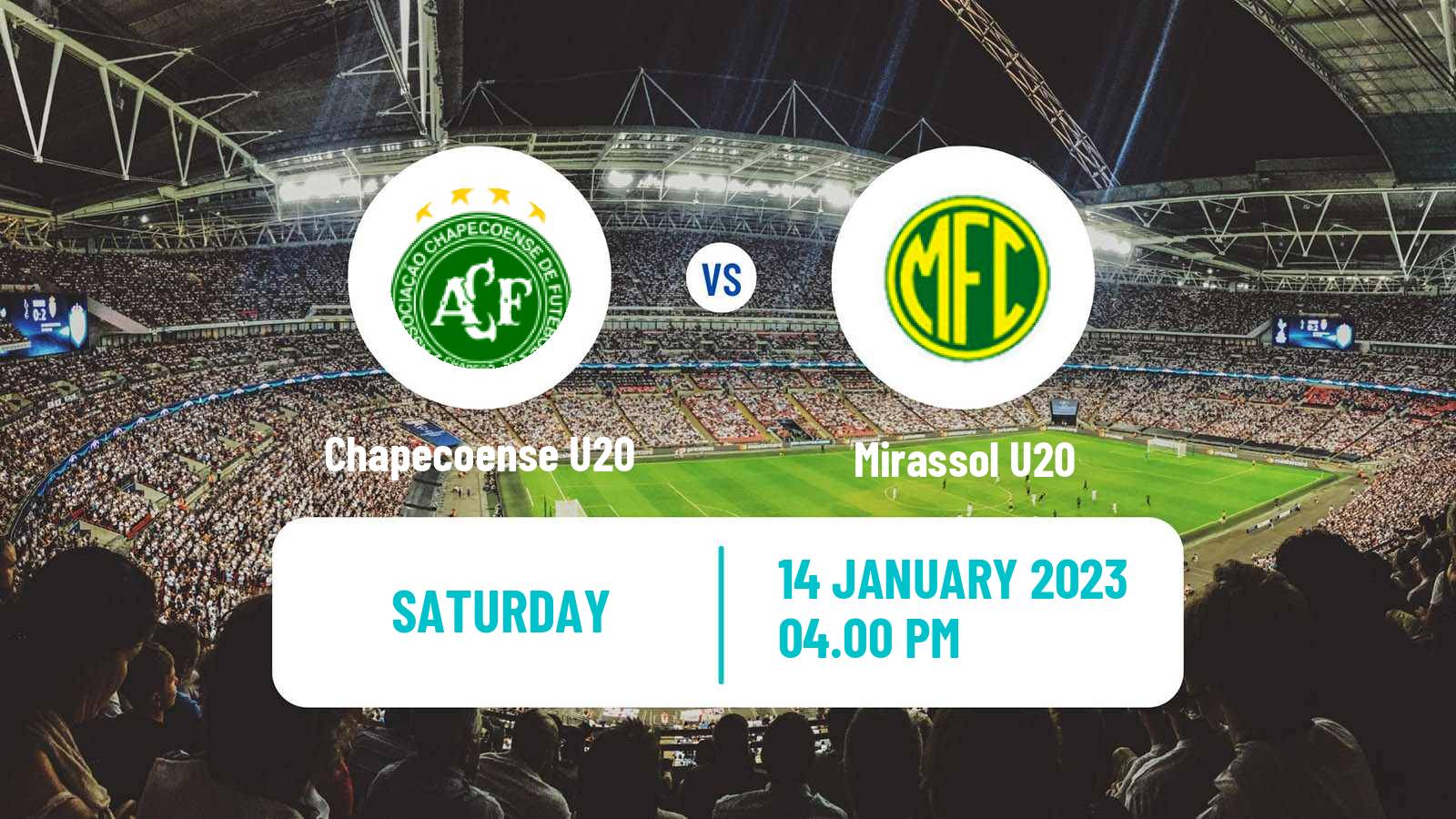 Soccer Brazilian Copa Sao Paulo de juniores Chapecoense U20 - Mirassol U20