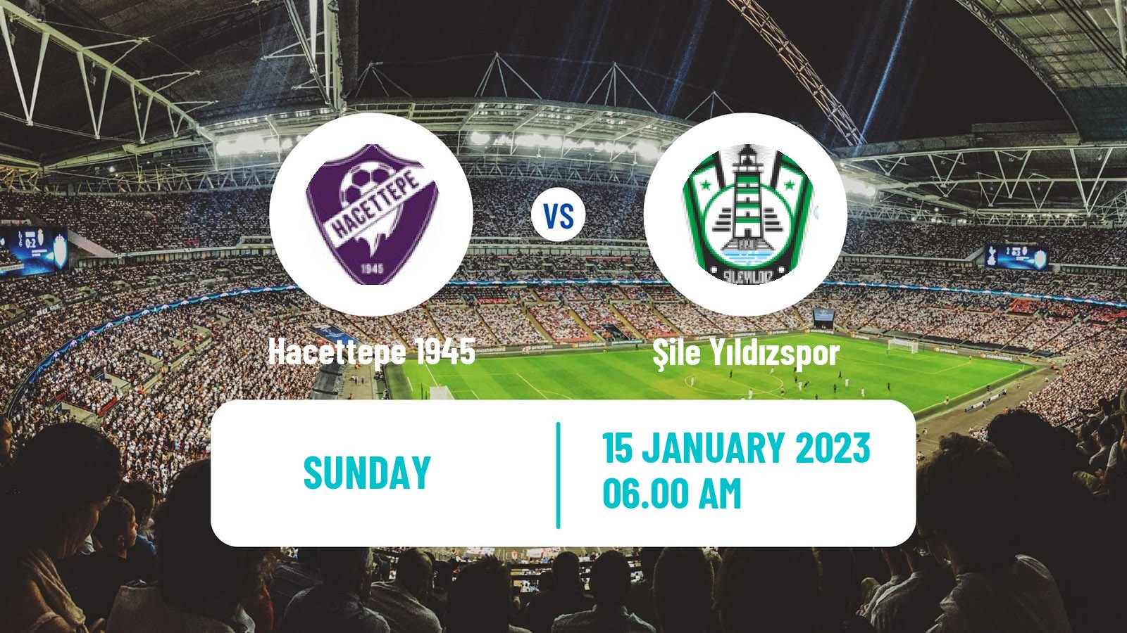 Soccer Turkish 3 Lig Group 1 Hacettepe 1945 - Şile Yıldızspor