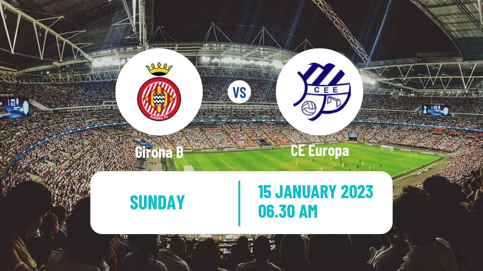 Soccer Spanish Tercera RFEF - Group 5 Girona B - CE Europa