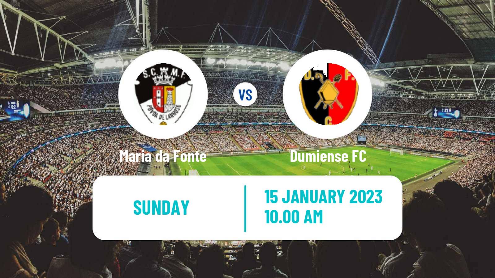Soccer Campeonato de Portugal Maria da Fonte - Dumiense