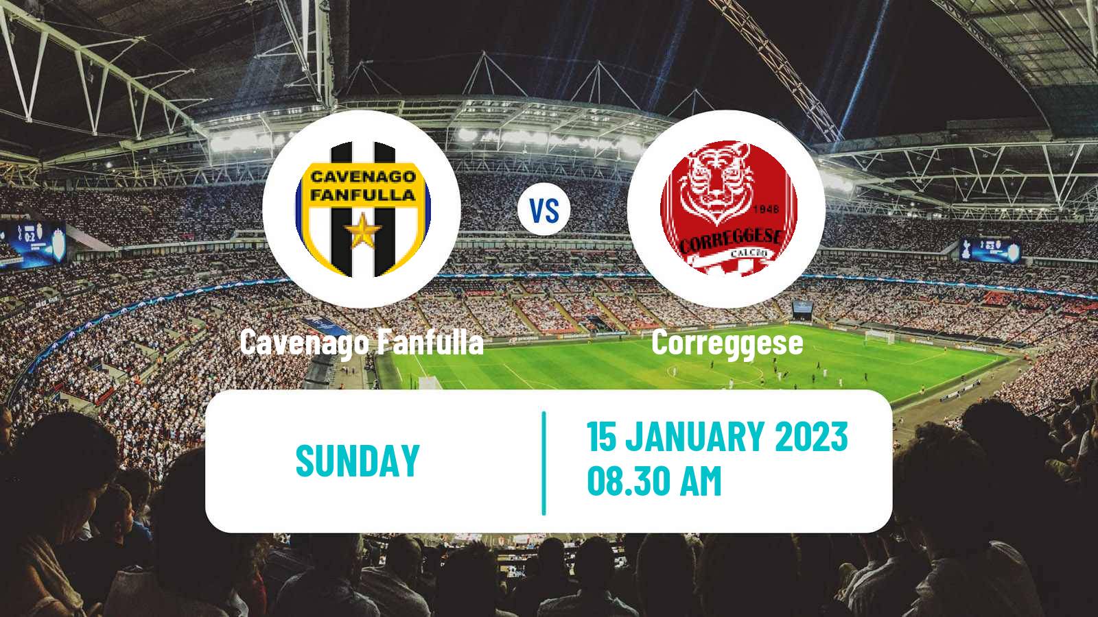 Soccer Italian Serie D - Group D Cavenago Fanfulla - Correggese