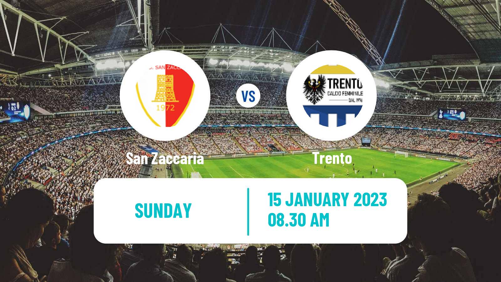 Soccer Italian Serie B Women San Zaccaria - Trento