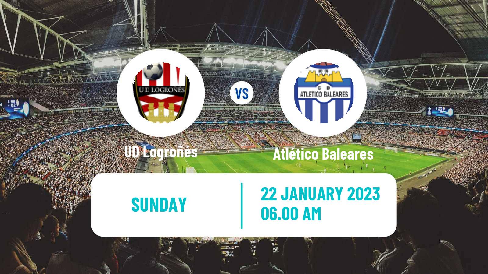 Soccer Spanish Primera RFEF Group 2 UD Logroñés - Atlético Baleares