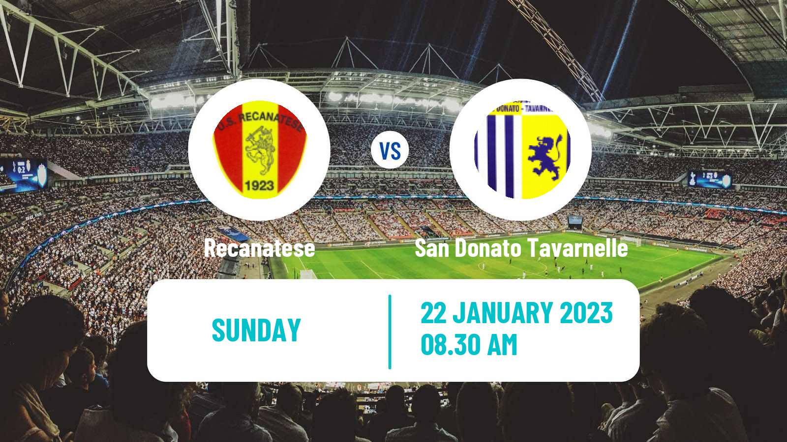 Soccer Italian Serie C Group B Recanatese - San Donato Tavarnelle
