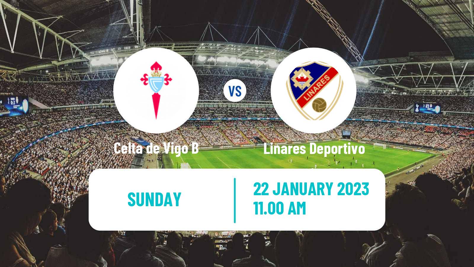 Soccer Spanish Primera RFEF Group 1 Celta de Vigo B - Linares Deportivo