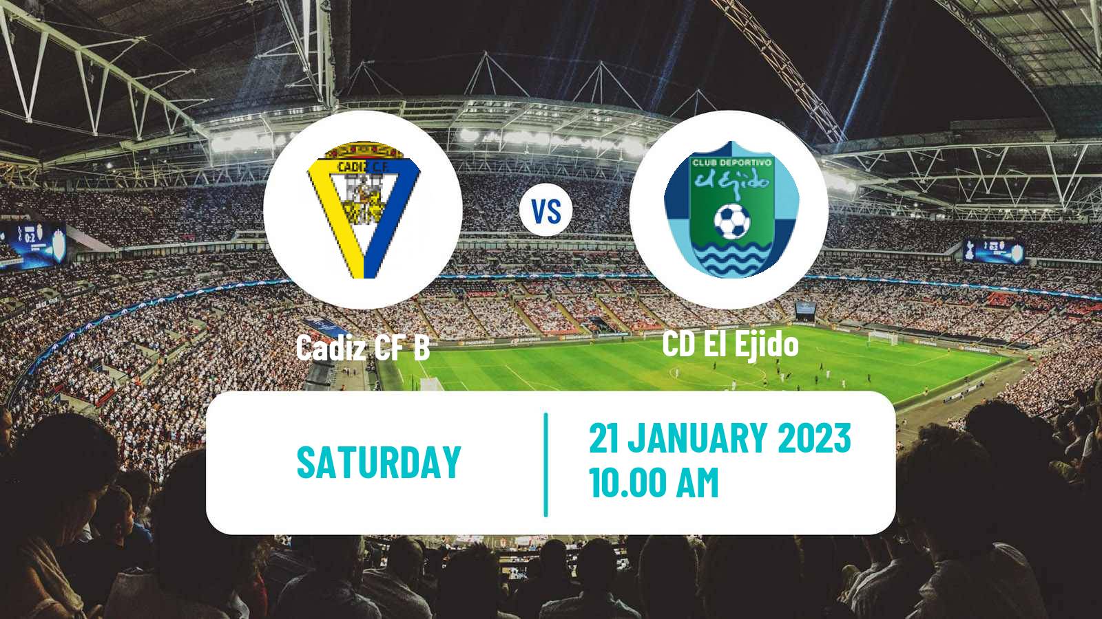 Soccer Spanish Segunda RFEF - Group 4 Cadiz CF B - El Ejido