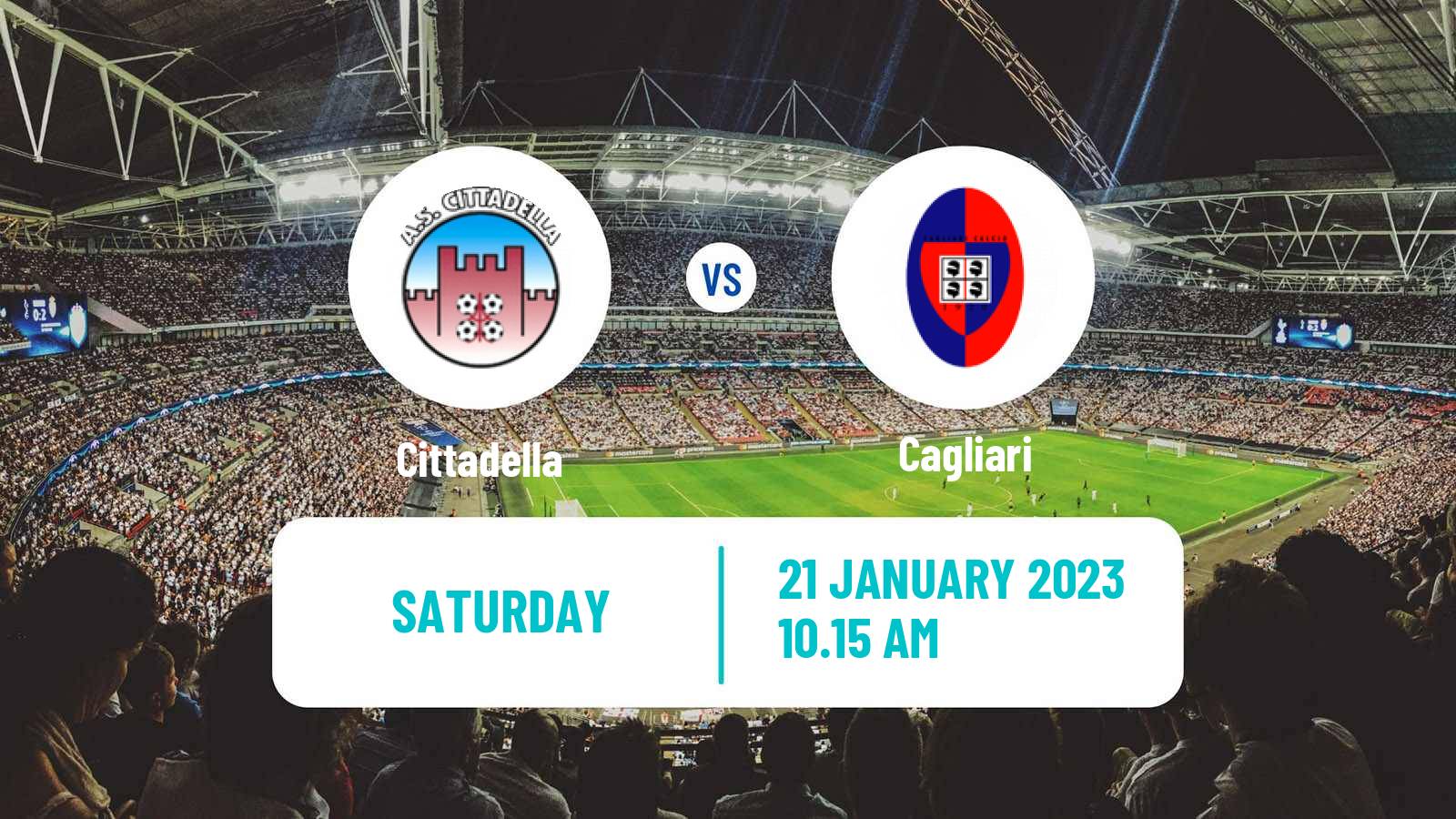 Soccer Italian Serie B Cittadella - Cagliari