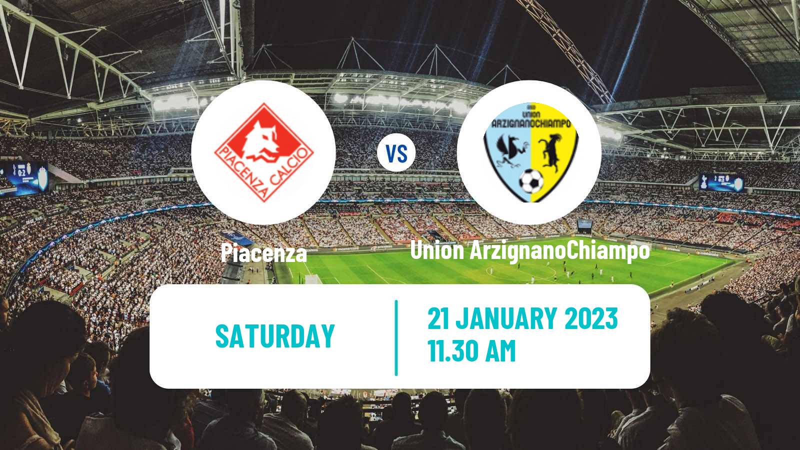 Soccer Italian Serie C Group A Piacenza - Union ArzignanoChiampo
