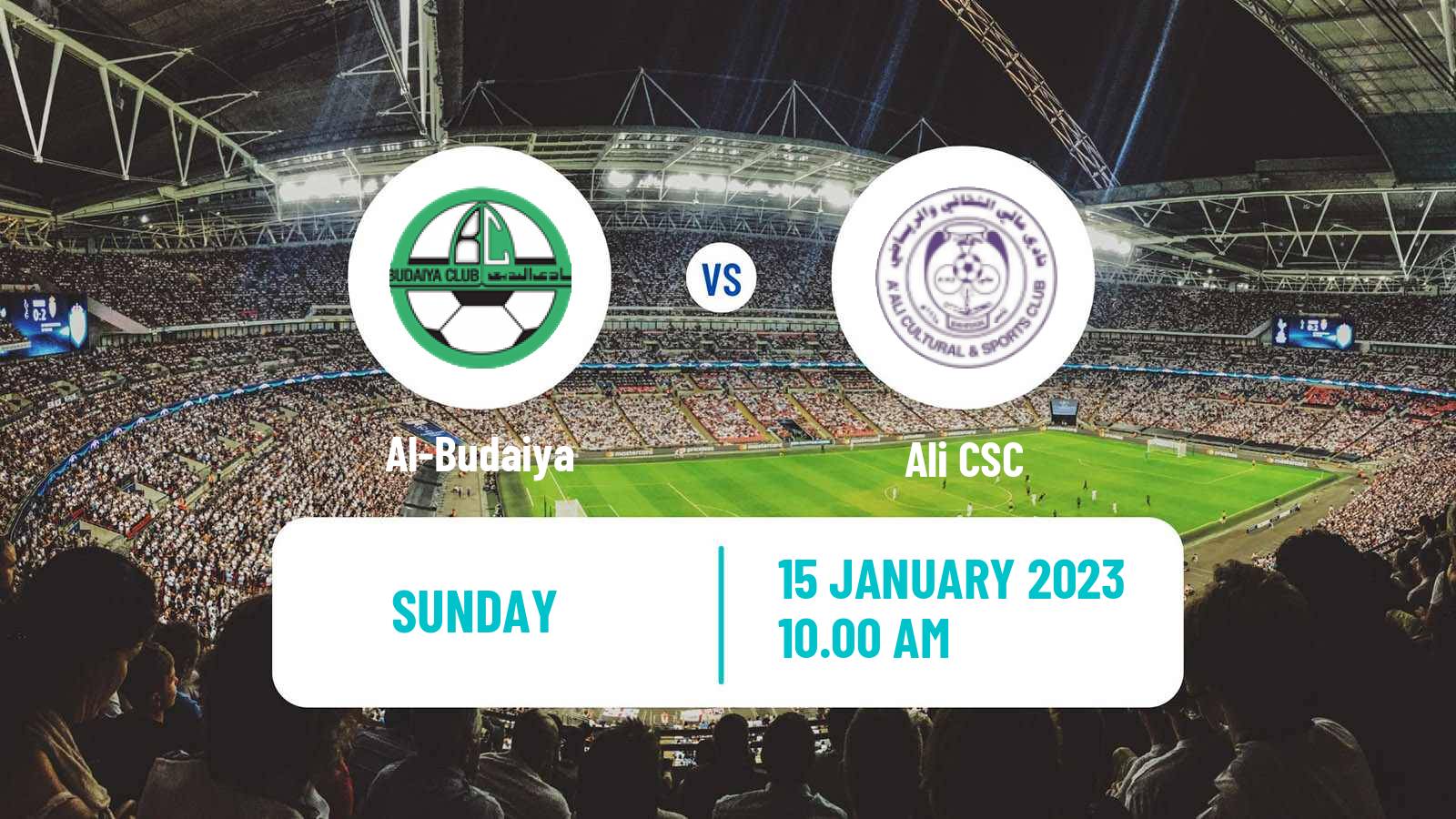 Soccer Bahraini Cup Al-Budaiya - Ali CSC