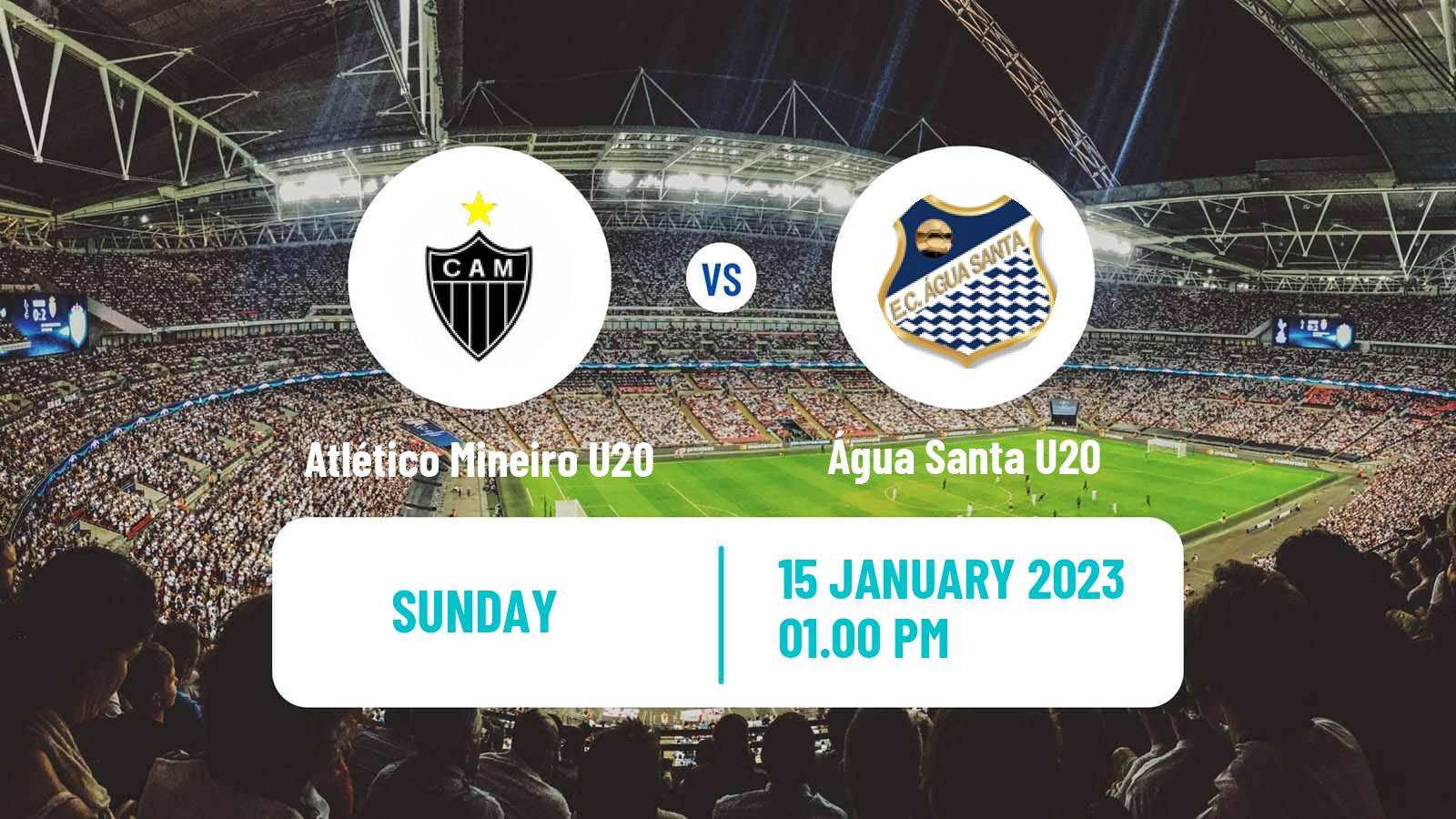 Soccer Brazilian Copa Sao Paulo de juniores Atlético Mineiro U20 - Água Santa U20